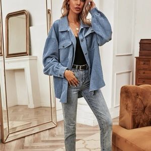 Button Up Corduroy Overshirt